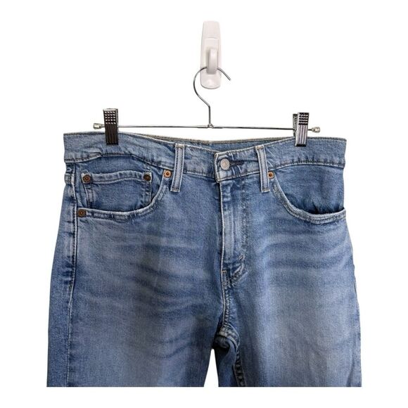 Levi’s 511 slim fit destruction ripped light wash men’s jeans size 31 30 - Picture 3 of 8